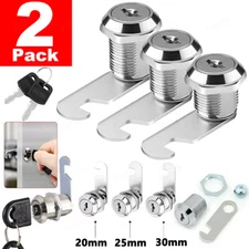 2-10X Cam Lock Cabinet Keyed Cam Lock RV Door Kitchen Drawer Short Tool Box