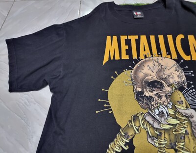 rare vintage Metallica Fixxxer Graphic Pushead 90s Concert Tour T