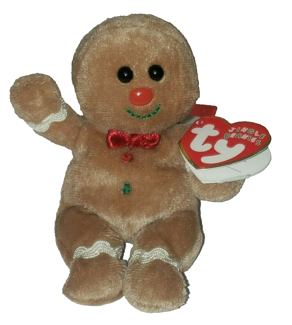 Ty Jingle Beanie Baby SWEETSY Gingerbread Man 4.5