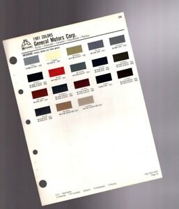 Gm Interior Color Chart