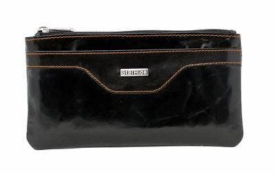 STARHIDE RFID Blocking Slim Thin Money Pouch Genuine Leather Credit Card Holder