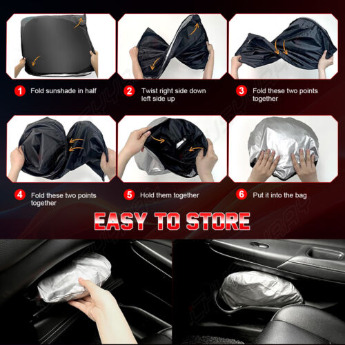 For BMW 3 Series 330i/340i GT 2015-2016 Car Windshield Sun Shade Foldable Cover - Picture 2 of 13