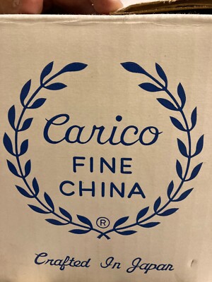 Carico Mystique 7955 Fine China 12 pieces Platinum Japan Cups