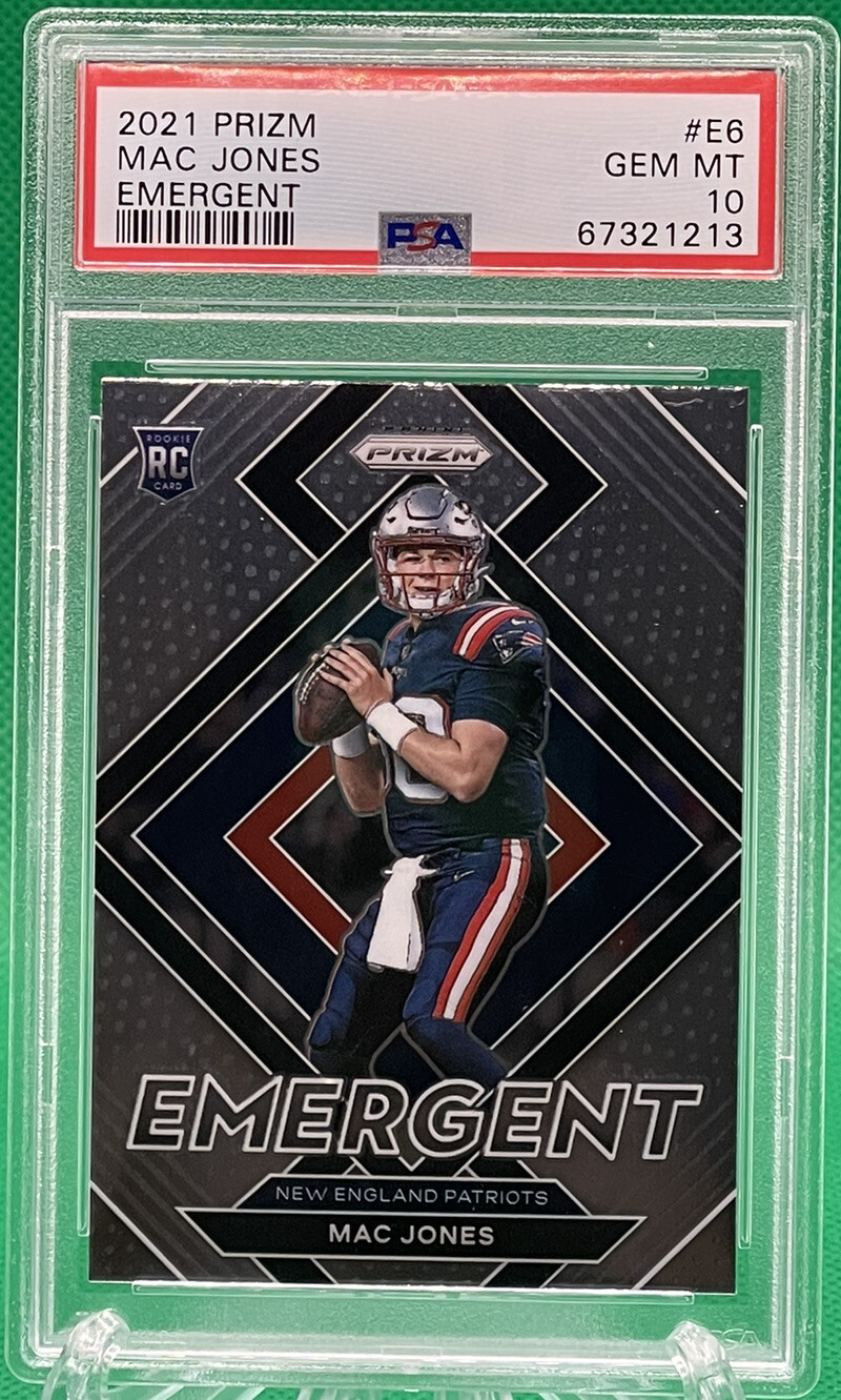 Mac Jones Panini Prizm Emergent #E6 Base