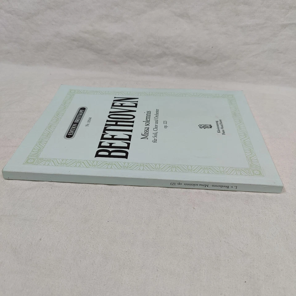 RARO 1936 De colección "BEETHOVEN MISSA SOLEMNIS" Para Coro y Orquesta Soli Op. 123 Foto 3 de 4