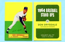 2022-1964 Standup Collector Card - #22 Don Drysdale - Los Angeles Dodgers