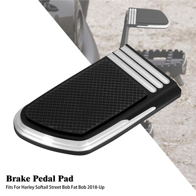 Aluminium CNC Bremspedal Abdeckung Für Harley Fat Bob FXFB Street Bob FXBB 18 23