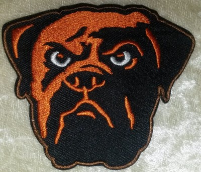 Cleveland Browns 3.5'' DAWG Iron On Embroidered Patch ~Free Tracking!