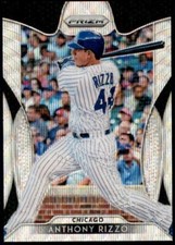 2019 Panini Prizm Blue Wave #199 Anthony Rizzo /60 Chicago Cubs Baseball Card SP