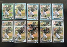 A's 2021 Bowman Rookie - PEDRO PINEDA, #'d Color Parallel Refractor - 15 card