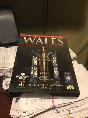 WALES GRAND SLAM 2008 DVDs RUGBY ALL MATCHES ALL