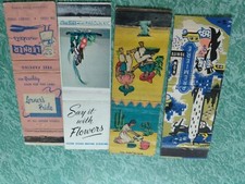 Vintage Matchbook Ephemera Collectible L21 various lot art City flowers
