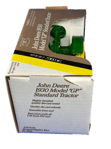 ERTL 1994, John Deere 1930 Model "GP" Standard Tractor, #5801, 1/16, MIB, USA - Picture 16 of 17