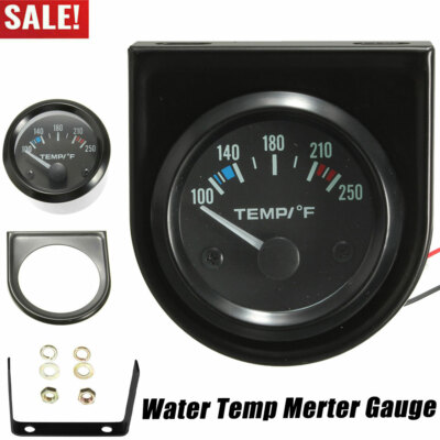 2'' 52mm Universal 100-250 °F Auto Water Temperature Temp Merter Gauge 12V      