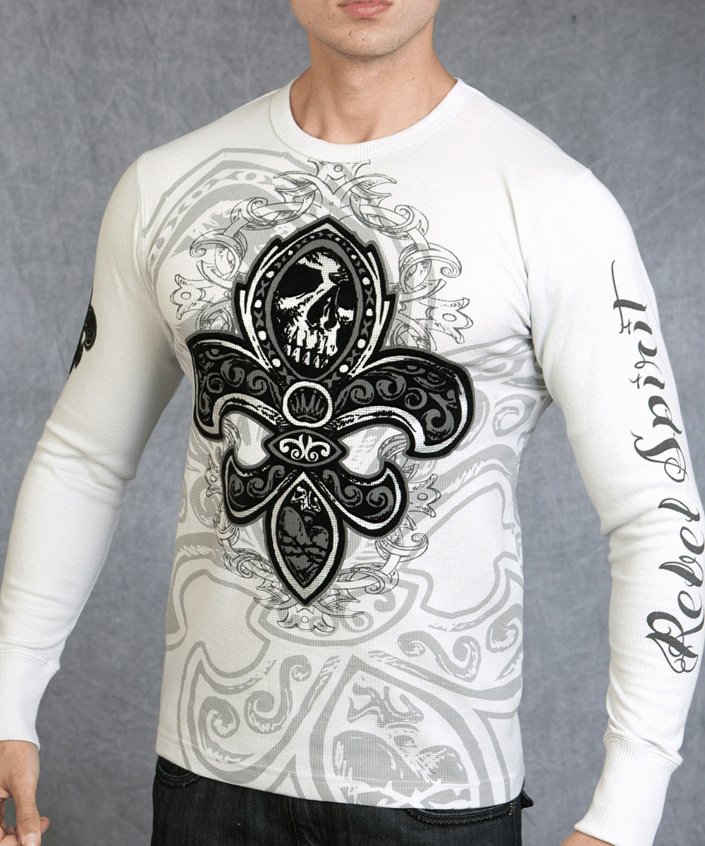 Camisa térmica para hombre Rebel Spirit by Rebel Spirit manga larga vintage 0791