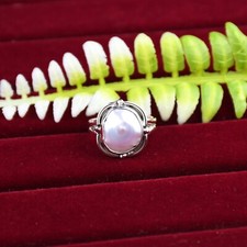 Beautiful Pearl Silver Ring Unique Design Perfect for Any Occasion Silver Ring