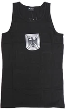 MilTec German Bundeswehr Black Tank Top PT Shirt Jacket Fitness Gym