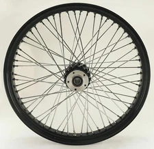 60 SPOKE 23" BLACK FRONT WHEEL HARLEY ELECTRA GLIDE ROAD KING STREET 2000-2007