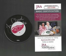 Tim Cheveldae Signed Detroit Red Wings Puck JSA COA