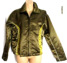 HIC Hawaiian Island Creations MENS LARGE SURFER JACKET WINDBREAKER 2 TONED SHORT