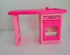 VTG 1994 Barbie Kitchen So Much To Do Dishwasher Sink Counter Dollhouse Parts