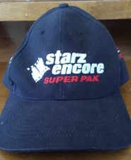 STARZ ENCORE SUPER PAK AL UNSER JR BLACK COLLECTIBLE BASEBALL CAP