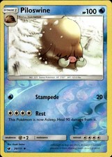 Pokemon Reverse Holo Piloswine SM - Crimson Invasion 20/111 LP