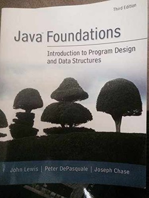 Java Foundations (3rd - Paperback, by Lewis John; DePasquale - Acceptable v