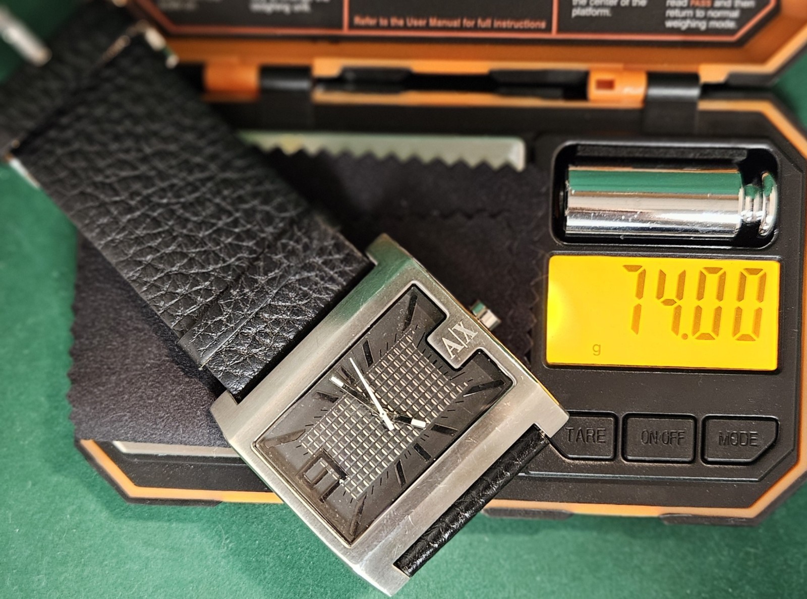 Armani Exchange 45mm Rectangular Watch Model AX 1… - image 9