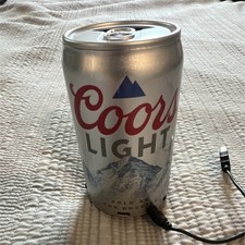 Coors Light CL-BCS-CLC Portable Mini Speaker Silver 3.5mm AUX Wired