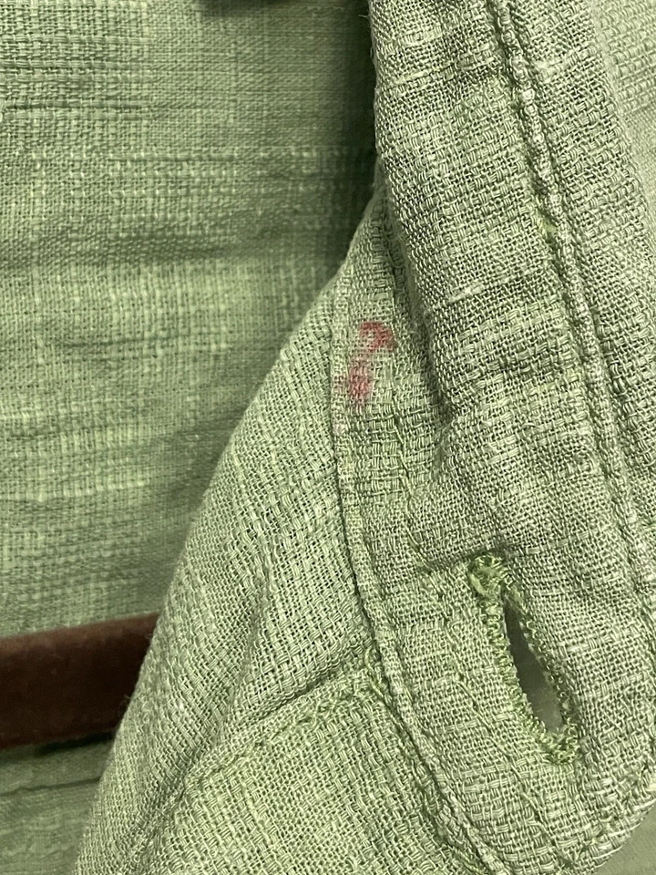 Margaritaville Men's ShortSleeve Button Down Shirt Light Green Green, Size M - Image 4 of 4