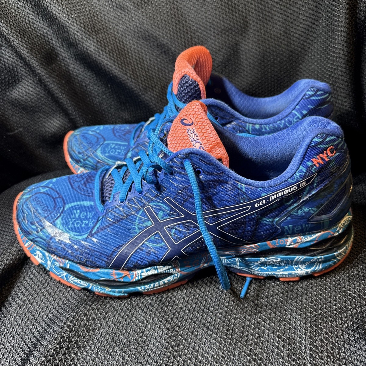 Size 9.5 ASICS Men's Gel-Nimbus 18 NYC Run, Running Shoes 2016 | eBay