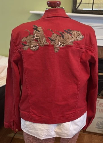 ICEBERG History Vintage Summer Jacket  Disney Red Eur 44 US Women's Large - product listing photo