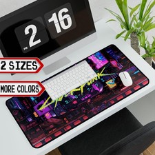 Cyberpunk Mouse pad gamer, Gaming Mouse Pad, Desk pad, 12x22, 32x16, Anti Slip