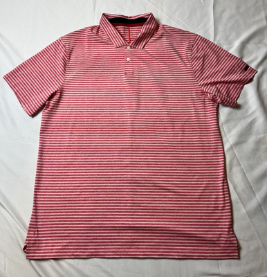 Nike TW Tiger Woods Collection S/S Polo Golf Shirt Red Men's Large NICE