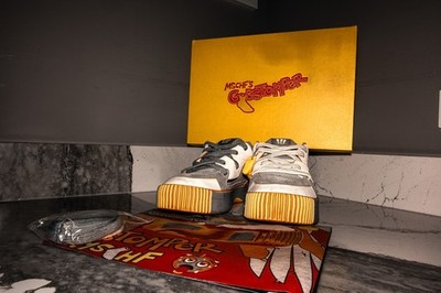 Size 9 - MSCHF Gobstomper Graylag Goose Edition