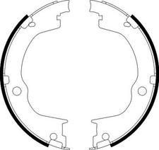Bremsbackensatz Feststellbremse HELLA PAGID 8DA 355 050-791 für OPEL ANTARA L07