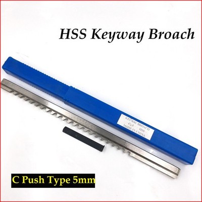   Metric Keyway Broach 5mm C Push Type CNC Machining Cutting Tool & Shim CNC #bv