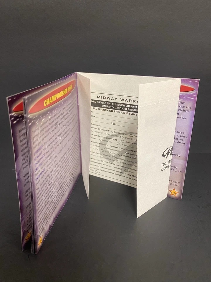 Juego PS1 Playstation 1 LISTO PARA RUMBLE BOXEO RONDA 2 Completo con Tarjeta de Reg Manual Foto 3 de 3