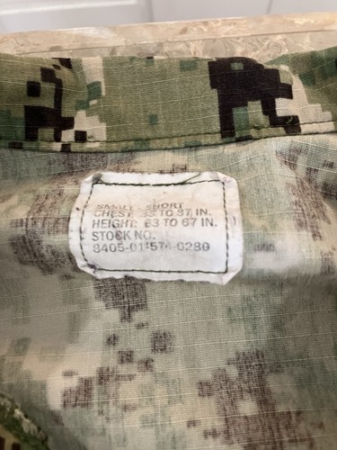 US Navy NWU Type I Digital Camo Uniform Set Small Short Shirt & Pants HICKS - Bild 4 von 24