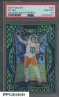 2024 Select Dragon Scale Prizm #30 Bo Nix Broncos RC Rookie 26/81 PSA 10
