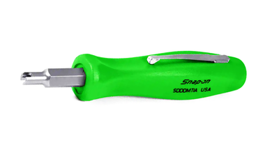 #ad *NEW* Snap on Tire Valve Pocket Screwdriver SDDDMT1AG GREEN Reversible Tip T10 $33.95