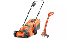 Flymo SimpliCompact 300 Lawnmower & Mini Trim Grass Trimmer Twin Kit 1000W