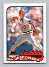1989 Topps #107 Jose DeLeon Very Good
