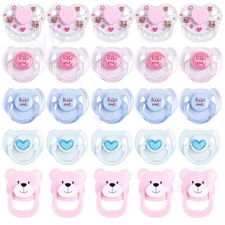 20pc Magnetic Pacifiers for Realistic Reborn Baby Dolls Kit DIY Supply Accessory