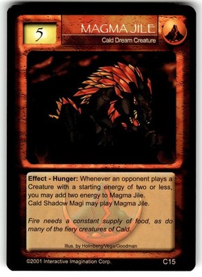 2001 Magi-Nation Duel: Special Deck Awakening Card #C15  Magma Jile