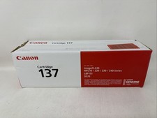 Canon CRG137 Black Toner Genuine. New - Factory Sealed Bag - Open Box