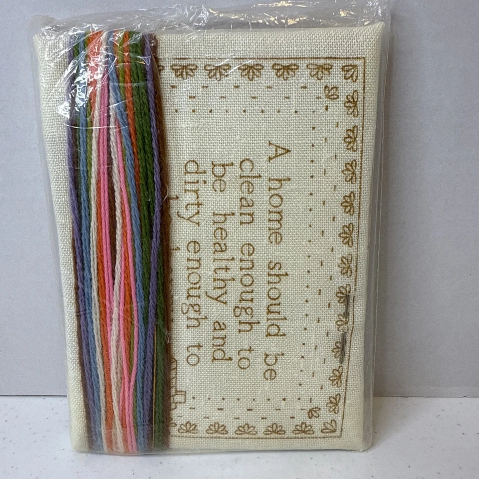 Kit Crewel Vintage Sunset Designs Jiffy Stitchery ''un Healthy Happy Home' #634 Foto 3 de 3