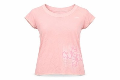 Reebok Damen T-Shirt Größe 12 Rosa Einfarbig Rundhals Kurzarm Freizeit