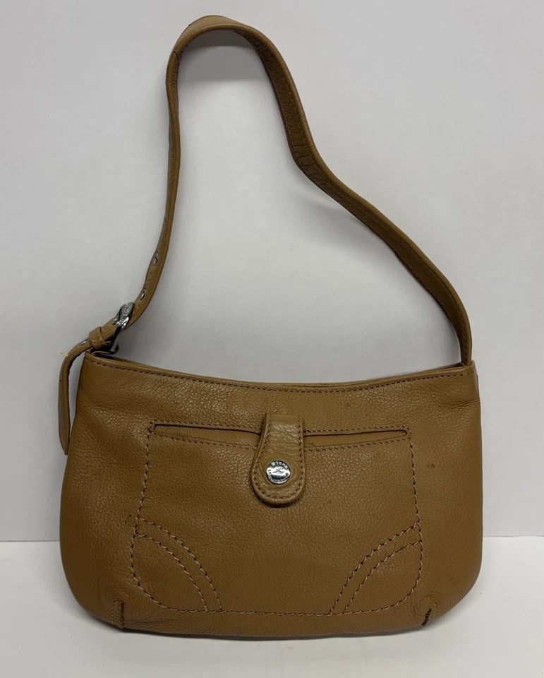 Cartera/bolso de hombro Stone Mountain de cuero genuino tostado Foto 2 de 4